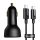 Baseus Superme USB autós töltő, USB-C, 100W + USB-C kábel (fekete)