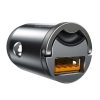 Baseus Tiny Star Mini autós gyorstöltő, U+Um 12/24V, 30W (szürke)