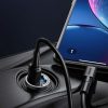 Baseus Tiny Star Mini autós gyorstöltő, U+Um 12/24V, 30W (szürke)