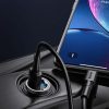 Baseus Tiny Star Mini autós gyorstöltő, U+Um 12/24V, 30W (szürke)