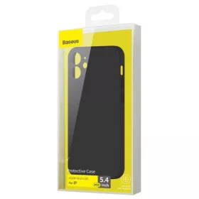 Baseus Liquid szilikon tok iPhone 12mini-hez (fekete)