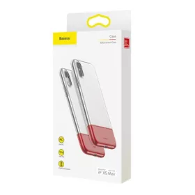 Baseus Half to Half tok iPhone Xs Max-hoz (Piros)