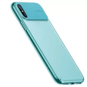 Baseus iPhone Xs Max Comfortable tok (ciánkék)