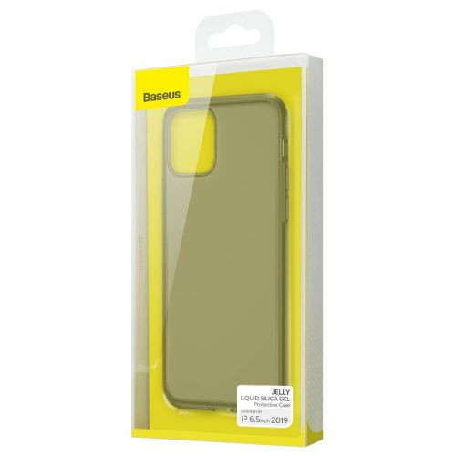 Baseus Jelly Liquid szilikon védőtok iPhone 11 Pro Max készülékhez (átlátszó fekete)