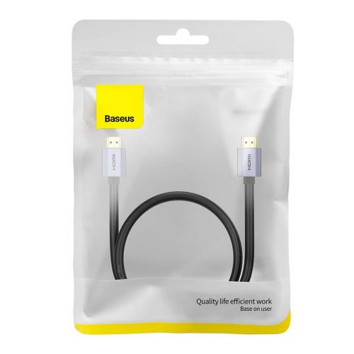 Baseus High Definition HDMI videókábel, 2.0, 4K 60Hz, 1m (Fekete)