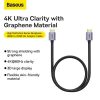 Baseus High Definition HDMI videókábel, 2.0, 4K 60Hz, 1m (Fekete)