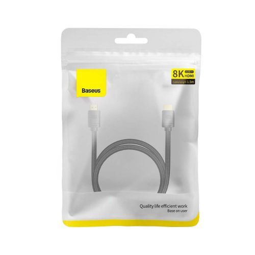 Baseus High Definition HDMI videókábel, HDMI 2.1, 8K 60Hz, 1,5m (Fekete)