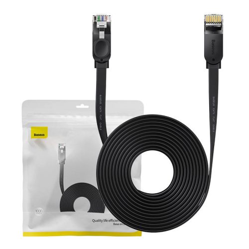 Baseus Ethernet RJ45 hálózati kábel, 10Gbps, 10m (fekete)