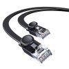 Baseus Speed Six RJ45 lapos internetkábel, 1 Gbps, 15 m (Fekete)