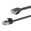 Baseus Speed Six RJ45 lapos internetkábel, 1 Gbps, 15 m (Fekete)