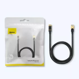 Baseus Ethernet RJ45 hálózati kábel, 10Gbps, 1m (Fekete)