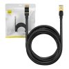 Baseus Ethernet RJ45 hálózati kábel, 10Gbps, 30m (fekete)