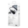 Baseus AcmeJoy 5 az 1-ben hub, USB-C - 2xUSB 3.0, USB 2.0, USB-C PD, HDMI (sötétszürke)