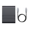 Baseus Mate Pro intelligens asztali dokkoló, USB-C HUB, PD, 100W (fekete)