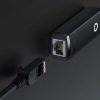 Baseus Lite sorozat USB - RJ45 hálózati adapter, 100Mbps (Fekete)