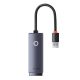 Baseus Lite Series USB-RJ45 hálózati adapter, 1000mbps (szürke)