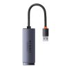 Baseus Lite Series USB-RJ45 hálózati adapter, 1000mbps (szürke)