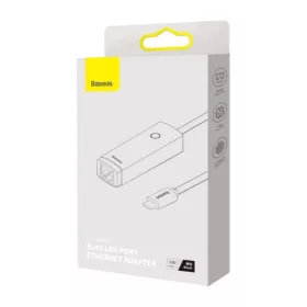   Baseus Lite Series USB-C-RJ45 hálózati adapter, 100Mbps (Fekete)