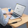 Baseus Lite Series USB-C-RJ45 hálózati adapter, 100Mbps (Fekete)