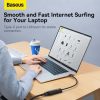 Baseus Lite Series USB-C-RJ45 hálózati adapter, 100Mbps (Fekete)