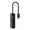 Baseus Lite Series USB-C-RJ45 hálózati adapter (Fekete)