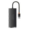 Baseus Lite Series Hub 4 az 1-ben USB - 4x USB 3.0, 25 cm (fekete)