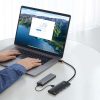 Baseus Lite Series Hub 4 az 1-ben USB - 4x USB 3.0, 25 cm (fekete)