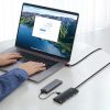 Baseus Lite Series Hub 4 az 1-ben USB - 4x USB 3.0, 1m (fekete)
