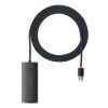 Baseus Lite Series Hub 4 az 1-ben USB - 4x USB 3.0, 2m (fekete)