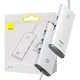 Baseus 4in1 USB 3.0 HUB, 2m, (Fehér) (WKQX030202)