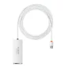 Baseus 4in1 USB 3.0 HUB, 2m, (Fehér) (WKQX030202)