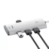Baseus 4in1 USB 3.0 HUB, 2m, (Fehér) (WKQX030202)