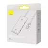 Baseus 4in1 USB 3.0 HUB, 2m, (Fehér) (WKQX030202)