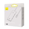 Baseus Lite Series Hub 4 az 1-ben USB-C - 4x USB 3.0 + USB-C, 2m (fekete)