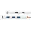 Baseus 5in1 USB-C HUB, 4x USB 3.0 + HDMI ( (Fehér) ) (WKQX040002)