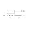 Baseus HUB Lite Series 5in1 Multifunkcionális HUB (Type-C to 2x USB 3.0 / Type-C / HDMI 1.4 / SD/TF) Fehér (WKQX050002)