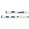 Baseus HUB Lite Series 5in1 Multifunkcionális HUB (Type-C to 2x USB 3.0 / Type-C / HDMI 1.4 / SD/TF) Fehér (WKQX050002)