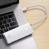 Baseus HUB Lite Series 5in1 Multifunkcionális HUB (Type-C to 2x USB 3.0 / Type-C / HDMI 1.4 / SD/TF) Fehér (WKQX050002)