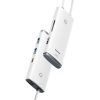 Baseus HUB Lite Series 5in1 Multifunkcionális HUB (Type-C to 2x USB 3.0 / Type-C / HDMI 1.4 / SD/TF) Fehér (WKQX050002)