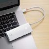 Baseus Lite Series Hub 6 az 1-ben USB-C - 2x USB 3.0 + USB-C PD + HDMI + SD/TF (fehér)
