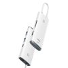 Baseus Lite Series Hub 6 az 1-ben USB-C - 2x USB 3.0 + USB-C PD + HDMI + SD/TF (fehér)