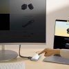 Baseus Lite Series Hub 6 az 1-ben USB-C - 2x USB 3.0 + USB-C PD + HDMI + SD/TF (fehér)
