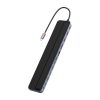 Baseus EliteJoy Gen2 12 az 1-ben HUB, USB-C + 2xHDMI + 3xUSB 3.0 + PD + DP + SD/TF + RJ45 + USB-C + 3.5mm (sötétszürke)