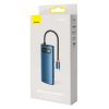 Baseus adapter 6 az 1-ben USB-C hub 3x USB 3.0 + HDMI + USB-C PD 4K HD (kék)
