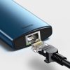 Baseus adapter 6 az 1-ben USB-C hub 3x USB 3.0 + HDMI + USB-C PD 4K HD (kék)