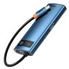 Baseus adapter 6 az 1-ben USB-C hub 3x USB 3.0 + HDMI + USB-C PD 4K HD (kék)