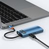 Baseus adapter 6 az 1-ben USB-C hub 3x USB 3.0 + HDMI + USB-C PD 4K HD (kék)