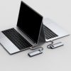 Baseus adapter 5 az 1-ben USB-C hub 3x USB 3.0 + HDMI + USB-C PD (szürke)