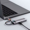Baseus adapter 5 az 1-ben USB-C hub 3x USB 3.0 + HDMI + USB-C PD (szürke)