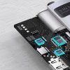 Baseus adapter 5 az 1-ben USB-C hub 3x USB 3.0 + HDMI + USB-C PD (szürke)